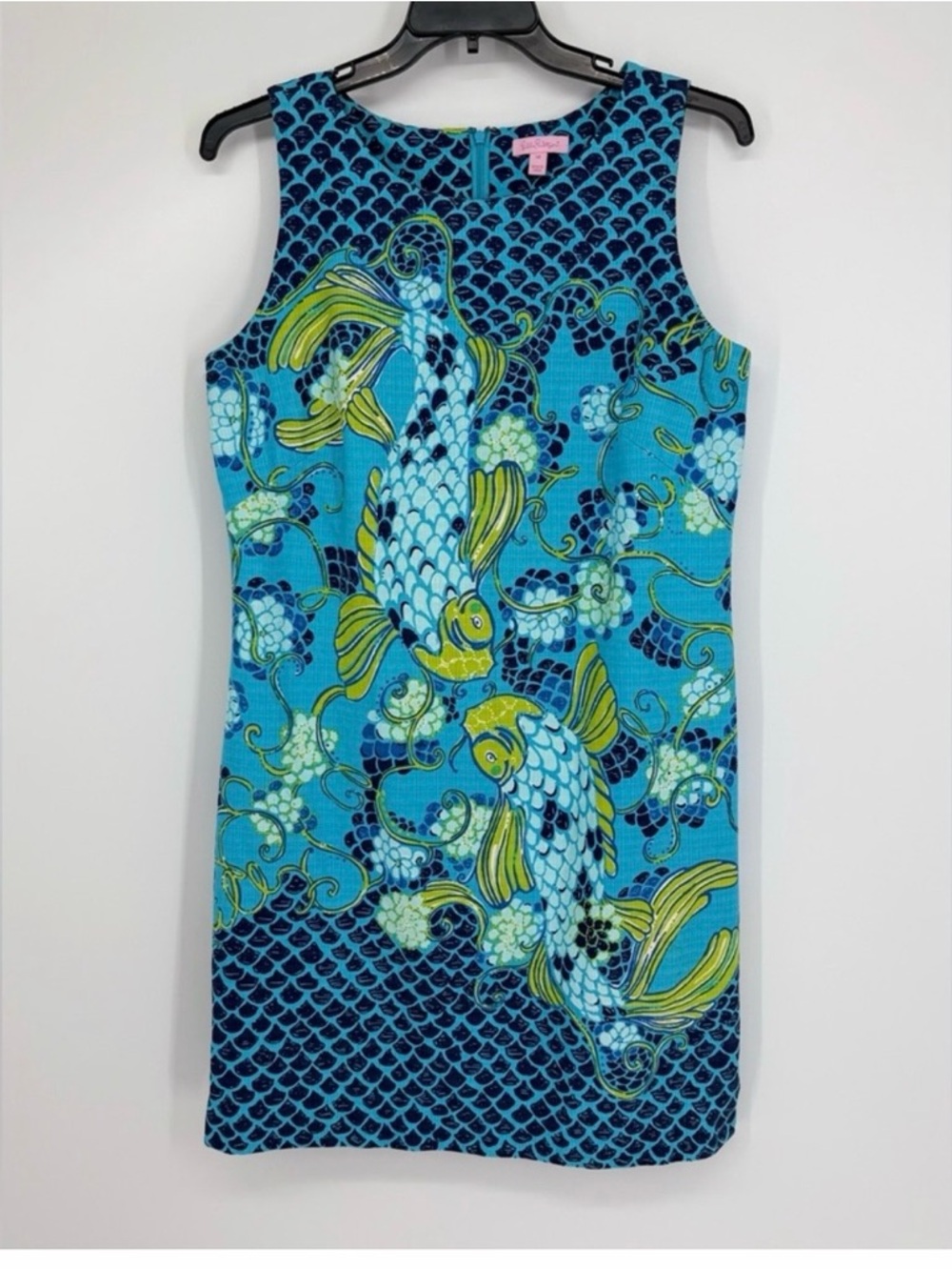 Lilly Pulitzer Stephanie Koi Fish Shift Dress in size 14